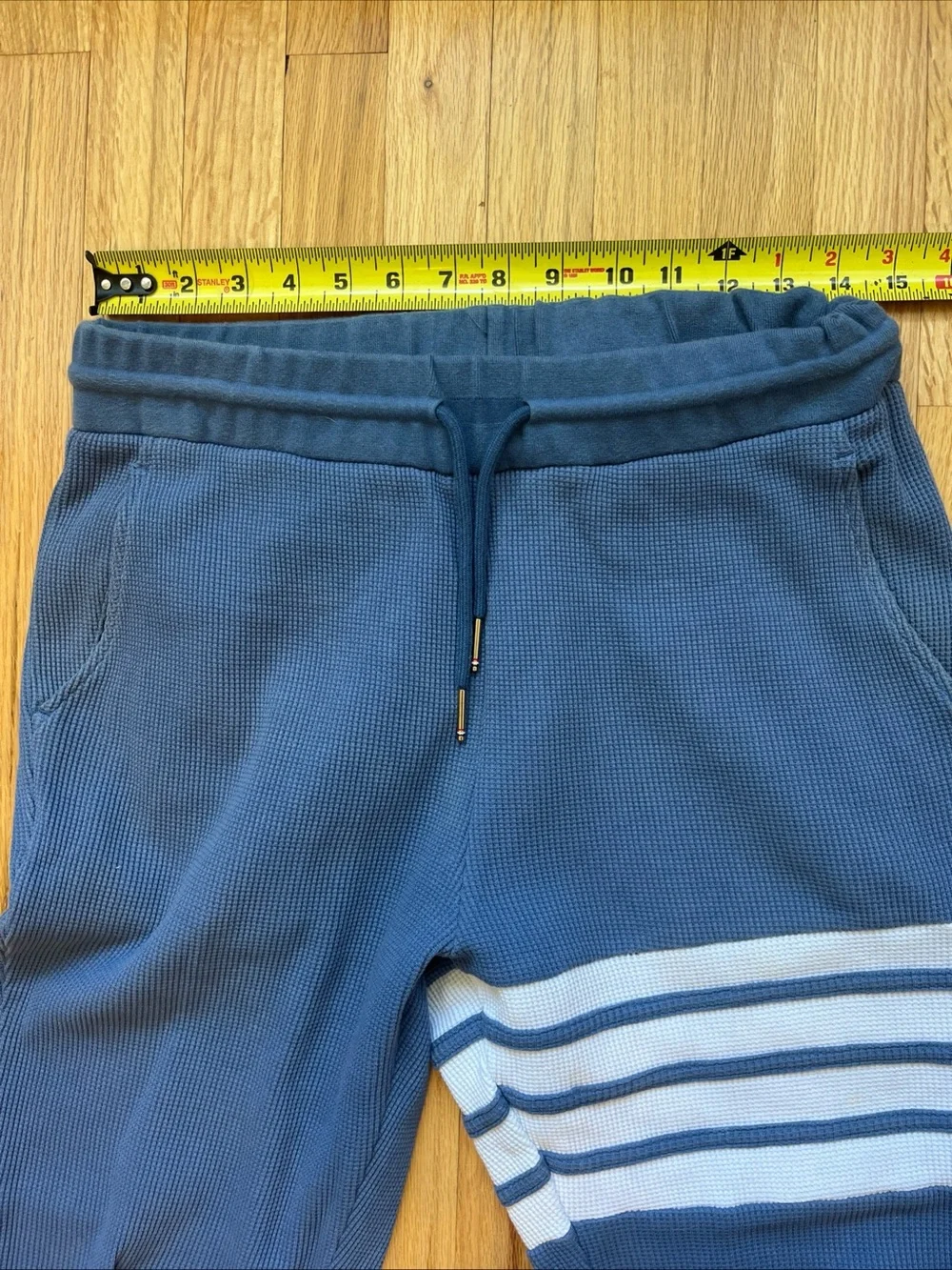Thom Browne Waffle Sweatpants 4-Bar Thermal Thick Size 2 Jogger Made In Japan